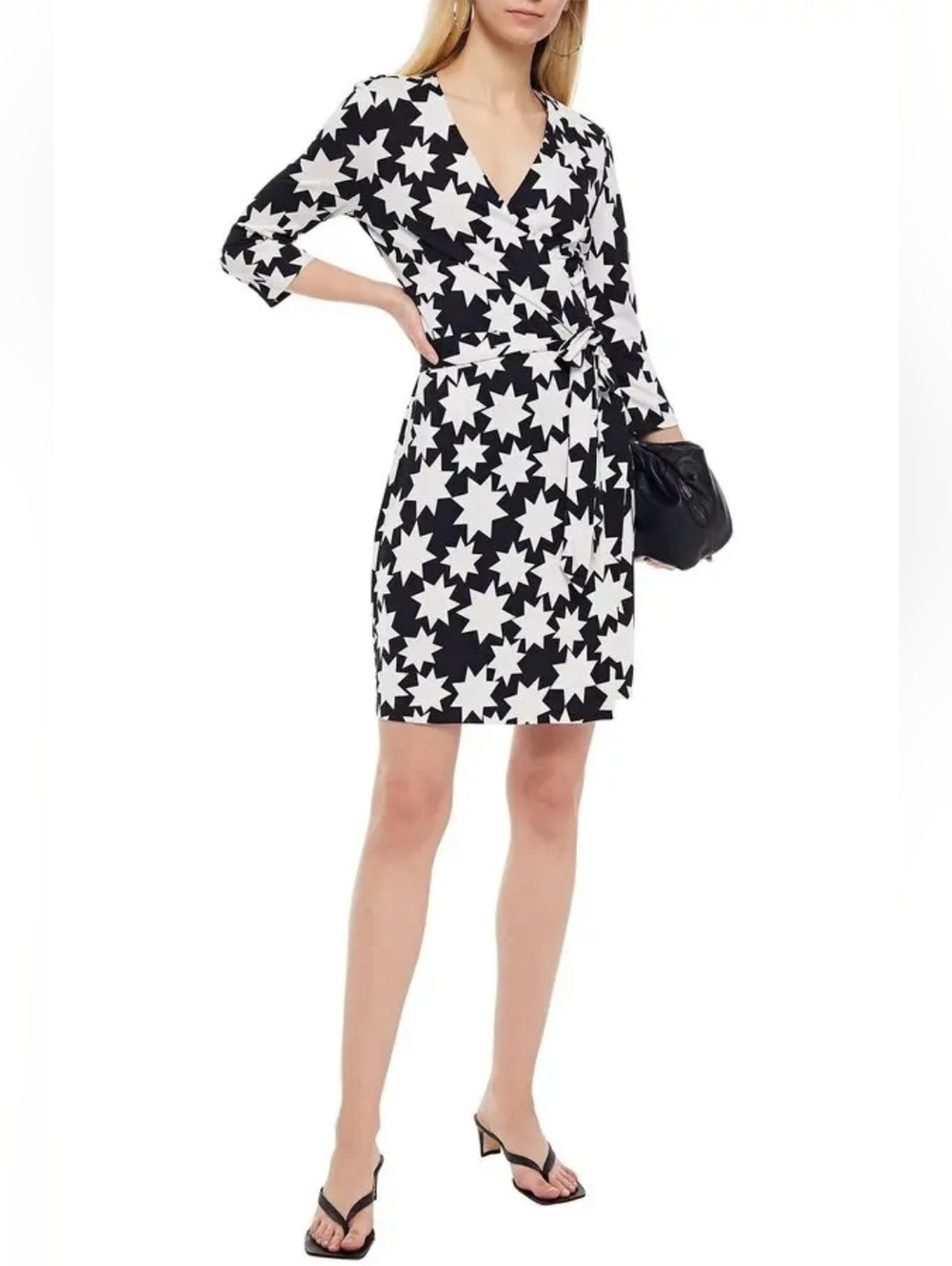 Diane von Furstenberg Aura Printed Silk Jersey Wrap Dress